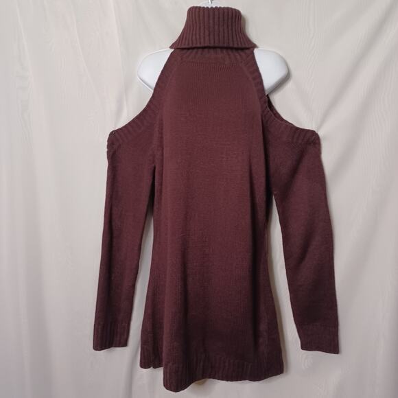 TOBI Give Love Cold Shoulder Sweater Mini Dress. Size L - Picture 5 of 11